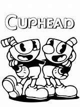 Cuphead Ausmalbilder sketch template