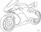 Coloring Pages Bike Motorcycle Cool Sport Print sketch template