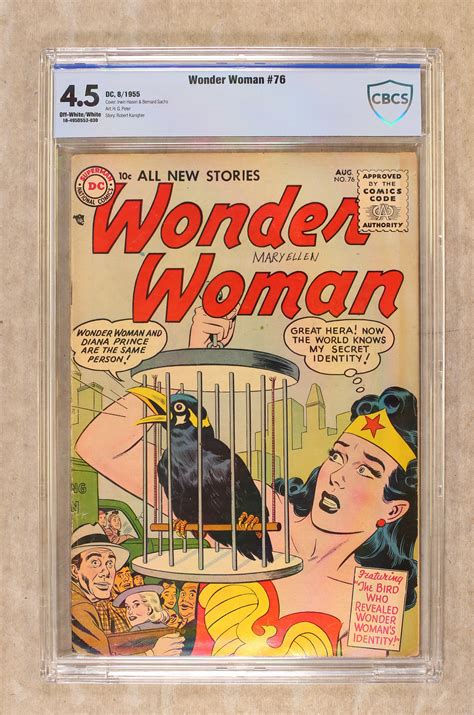 wonder woman 1942 1st series dc 76 cbcs 4 5