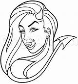Devil Girl Drawing Cute Evil Lineart Devilish Bg Babe Tattoo Drawings Draw Deviantart Anime Line Clipartmag Sketch Templates Paintingvalley Boy sketch template