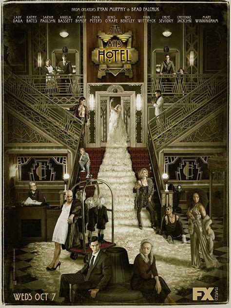 american horror story hotel s character poster is a who s