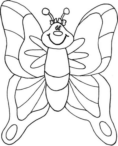 butterfly coloring pages  preschool printable kids worksheets