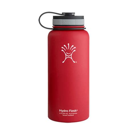 hydro flask  oz wide mouth water bottle red