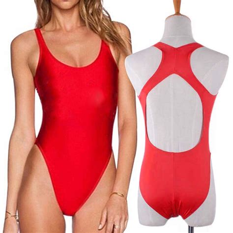 Sexy Women Lifeguard Swimsuit Moive Baywatch Cosplay One