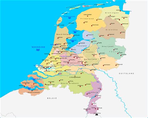 kaart nederland