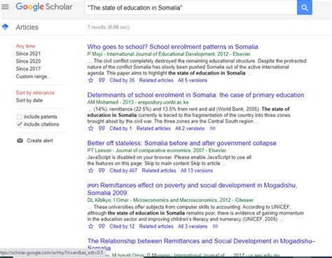google scholar advanced search avidnote