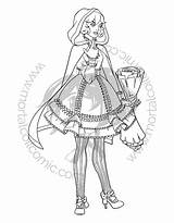 Lolita Digital Colouring Mer sketch template