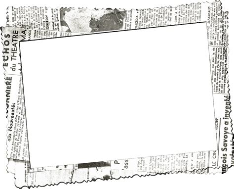 ftestickers frame borders newspaper vintage retro