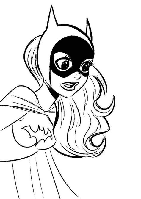 dc superhero batgirl coloring pages superhero coloring pages cartoon