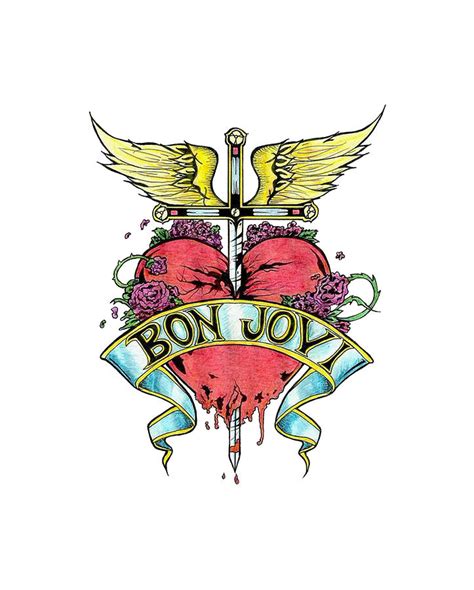 bon jovi logo digital art by nikita prine fine art america
