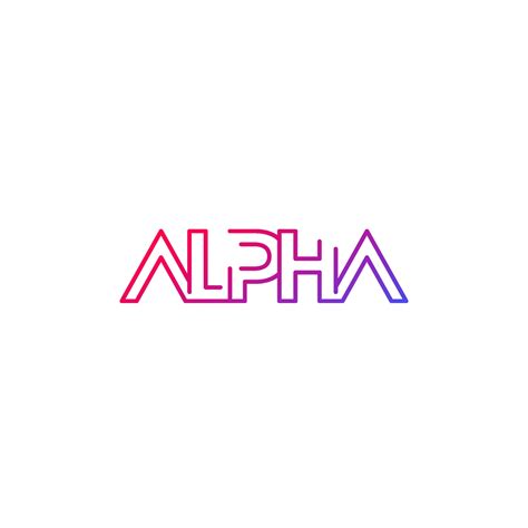 alpha logo  minimal design  vector art  vecteezy