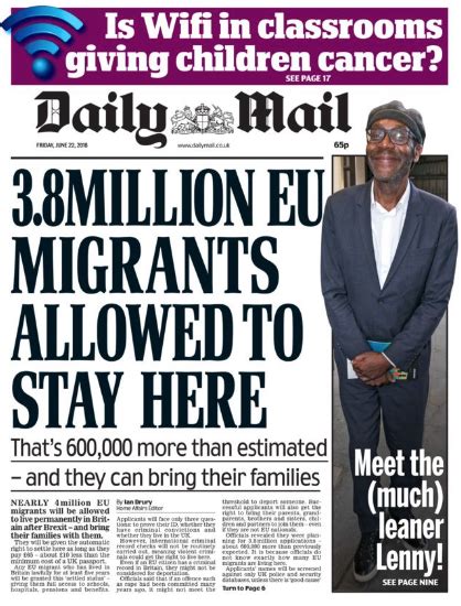 zelo street daily mail  migrants caused brexit