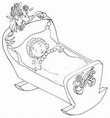 Coloring Sleeping Baby Pages Beauty Cradle Print Drawing Printable Sleep Animal Colouring Ballet Color Cartoon Sheets Drawings Cute Kids Book sketch template