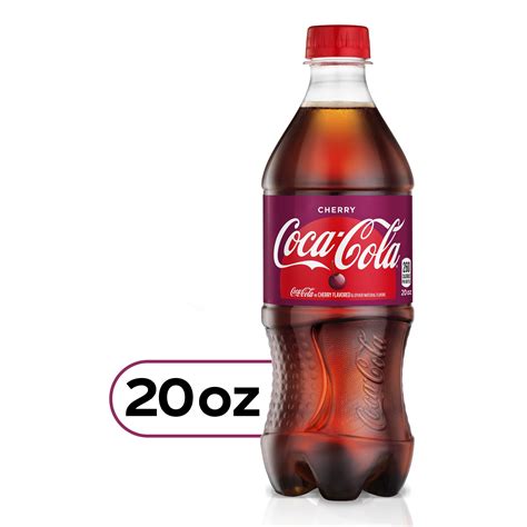 coca cola cherry soda pop  fl oz bottle walmartcom