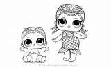 Lol Sisters Coloring Lil Pages Colorat Dolls Fise Drawings sketch template