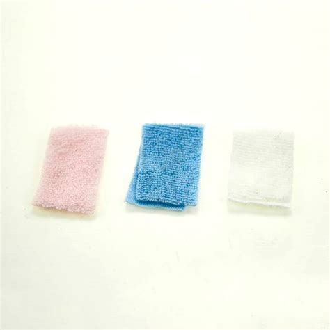 pcs  dollhouse miniature accessories mini bathroom hand towel simulation model toys