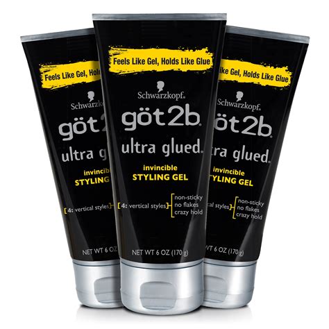 gotb ultra glued invincible styling hair gel  ounce pack