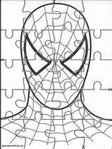 Spiderman Puzzles Jigsaw Puzzle Printable Kids Para Imprimir Rompecabezas Recortables Cut Coloring Imprimibles Drawing sketch template