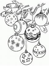 Kerstballen Leukekleurplaten Kleur Kerstmis sketch template