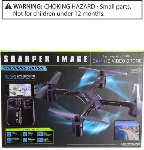 sharper image rechargeable dx  video drone  edition  images drone video drone