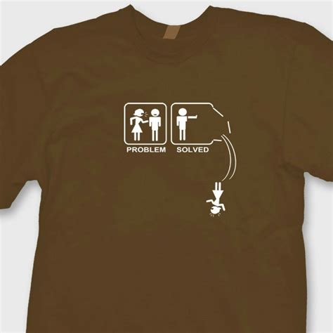Problem Solved Mens Funny T Shirt Couples Humor Tee Shirt