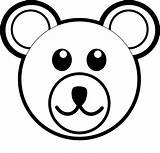 Bear Face Head Coloring Kids Pages Polar Colouring Coloringpagesfortoddlers Drawing sketch template