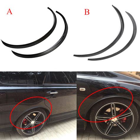 universal car flexible fender flares durable  fenders wheel arches black  sale  ebay
