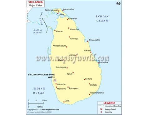buy sri lanka map  cities