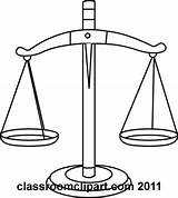 Balance Justice Outline Clipart Legal Vector sketch template