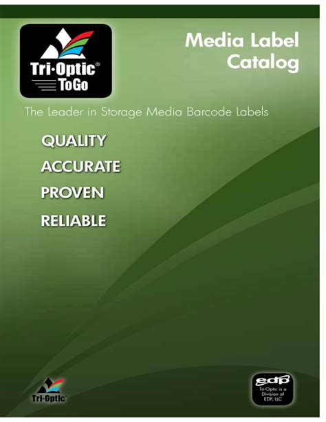 media label catalog tri