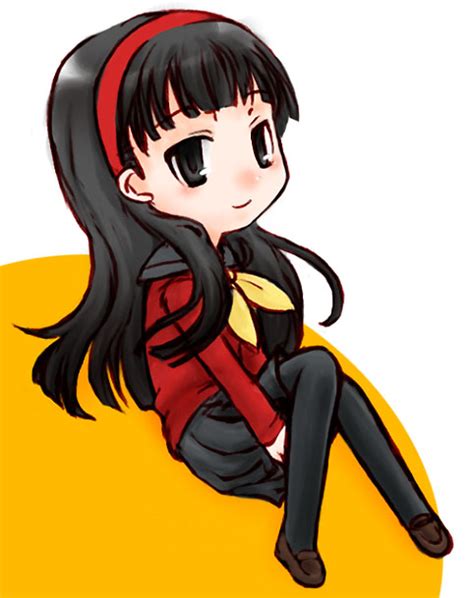Mukashi Amagi Yukiko Atlus Persona Persona 4 1girl Black