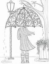 Coloring Raincoat Pages Rain Getcolorings Printable Colouring sketch template