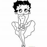 Coloring Boop Betty Pages Look Cartoon Characters Kids Coloringpages101 sketch template