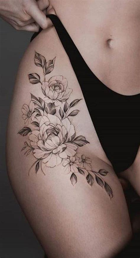 women tattoo  trending thigh tattoo ideas