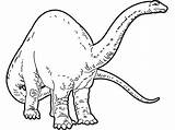 Apatosaurio Brontosaurio Dinosaurios sketch template