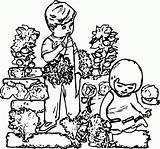 Gardener Kindergarten sketch template