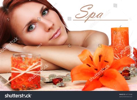 beautiful girl relaxing  spa salon stock photo  shutterstock