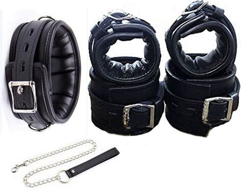 leather wrist cuffs ankle cuffs bdsm bondage restraint