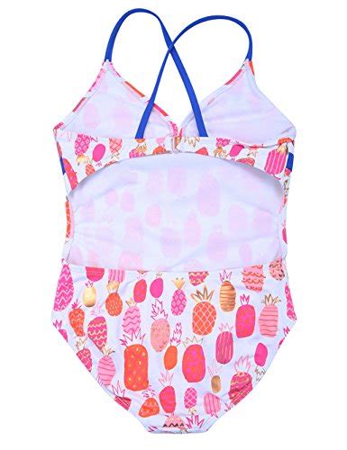 Leinasen Girls One Piece Swimsuit Cute Pineapple Print Bathing Suits