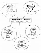 Coloring Inside Zones Regulation Emotions Packet Workbook Version Worksheet Zone sketch template