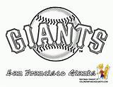 Coloring Giants Baseball Pages Mlb Logo San Francisco Logos Printable League Sf Major Clipart Sports Teams Team Sheet Colouring Sheets sketch template