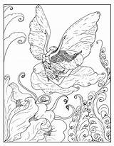 Coloring4free Adults Fairies Bestcoloringpagesforkids Unicorns sketch template
