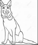 Shepherd German Coloring Pages Puppy Clipart Clip Dog Cartoon Getcolorings Clipartmag Color Getdrawings Choose Board sketch template