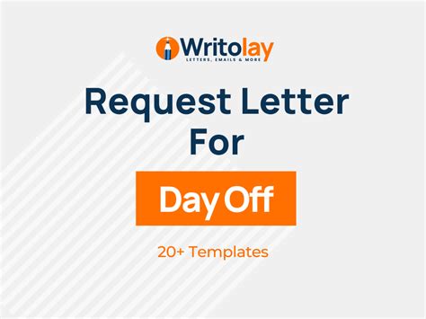 day  request letter sample  templates writolay