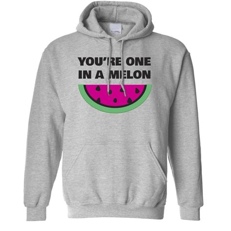 Xxl Grey Valentines Day Hoodie You Re One In A Melon Joke Funny