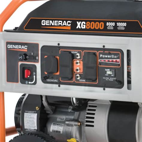 Generac 5747 Xg8000e 8000 Watt Electric Start Portable Generator