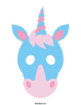 unicorn mask template coloring pages  unicorns coloring pages