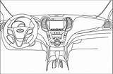 Car Sketch Dashboard Vector Drawing Central Coloring Ai Cars Template Illustration Paintingvalley Format Templates 39kb Drawings Pages Cdr  sketch template
