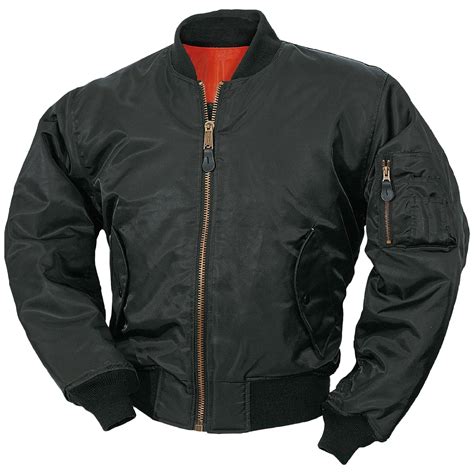 surplus classic style army ma flight flyer pilot bomber mens jacket black  xl ebay
