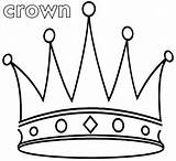 Crown Coloring sketch template